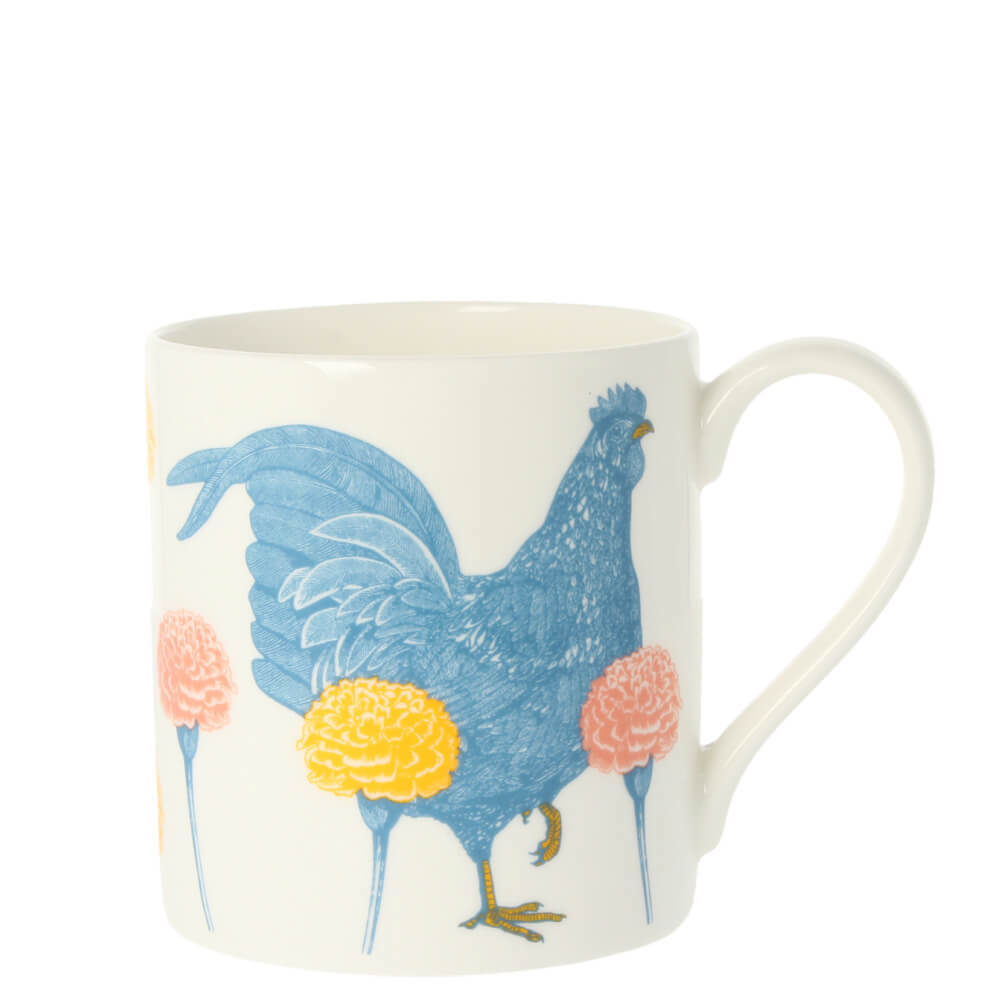 Thornback & Peel Chicken & Carnation Mug 300ml